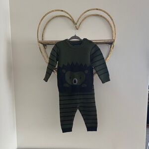 Andy & Evan 9-12 month knit set